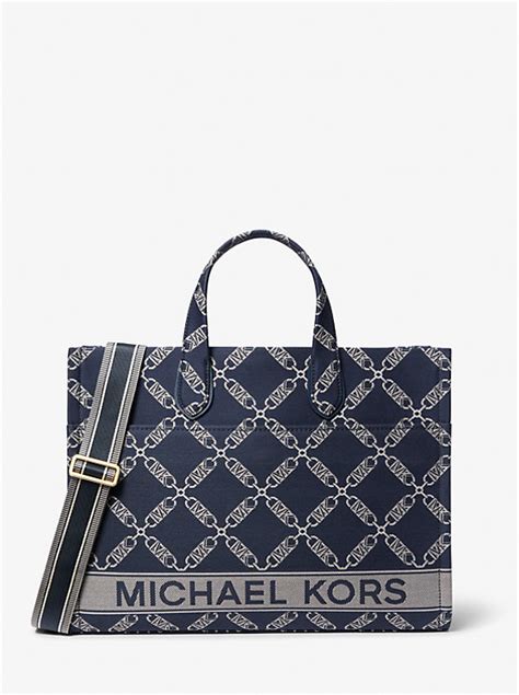 michael kors shopper gigi|Gigi Large Empire Logo Jacquard Tote Bag .